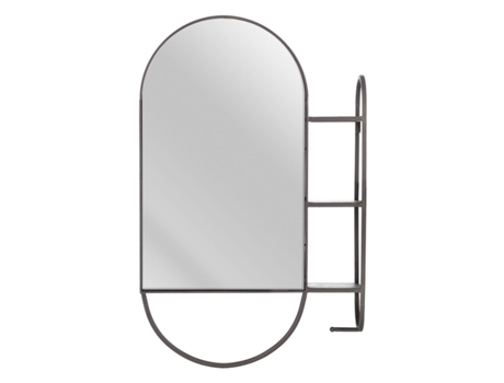 Espejo de Pared BIGBUY HOME 37886 (Negro - 51x14x80cm)