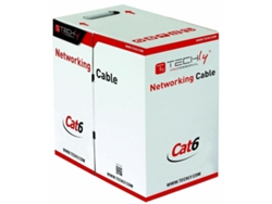 Cable de Red Rígido UTP Categoría 6 TECHLY Gris 305 m
