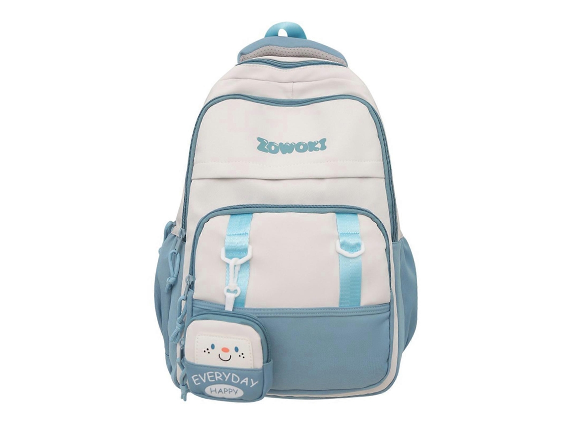Mochila multiusos para adolescentes y adultos, ideal para la escuela, viajes, universidad e instituto, con compartimento para portátil, azul.