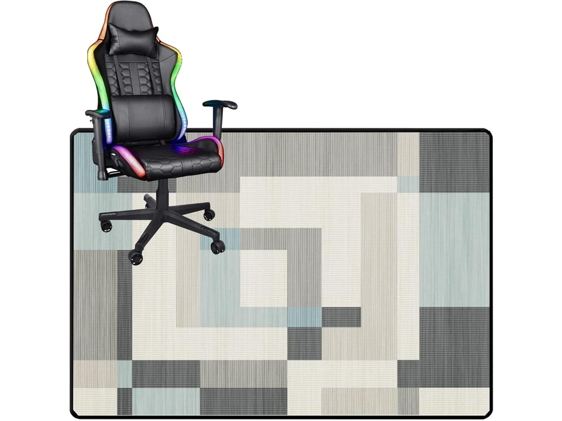 Tapete Cadeira Escritório Piso Gamer Antiderrapante Madeira Computador Gamer, Madeira, Protetores