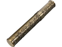 Tubo Individual Hermético De Metal Bronce Para Puros, Estuche Portátil De Viaje Para Puros.