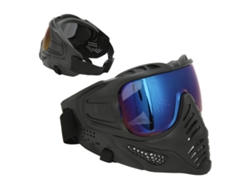 Guardia Facial Completa Con Gafas Protectora Ligera Resistente A Impactos Para Juegos Cs Actividades Al Aire Libre Lente Azul