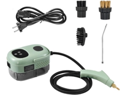 Limpiador A Vapor Con Pantalla Táctil De 2500 W, 1000 Ml Para El Hogar Con 3 Cabezales De Cepillo (verde) Chrui