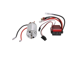 Kit De Motor Rc 550 Brushed 60a Esc Tracking Con Conector T Para Scx10 1/10 Crawler, Bajo Nivel De Ruido, Alto Par Motor.
