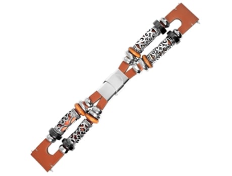 Correa de piel auténtica 20mm cuenta hecha a mano para Amazfit GTR 42mm - marrón claro