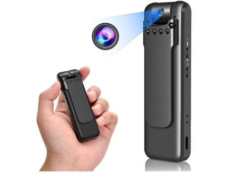 Mini cámara oculta inalámbrica 1080P con grabación Mini cámara de seguridad para el hogar y la oficina negro BISBISOUS