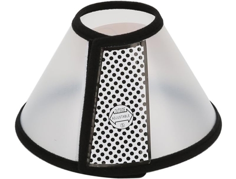 Cono De Recuperación Para Mascotas Collar Isabelino De Plástico Ligero De 8.1 Pulgadas Para Gatos Perros En Miniatura Y Conejos (Negro) ELKUAIE