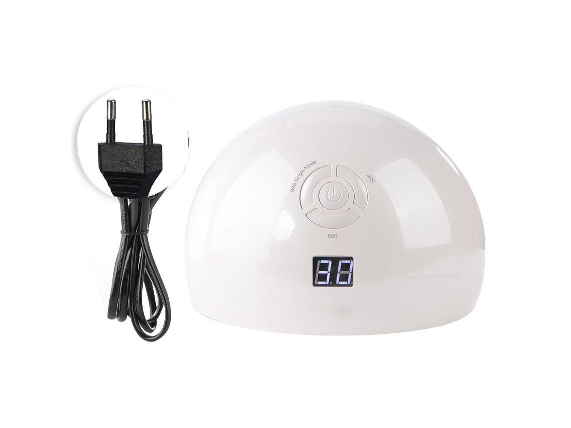 Secador De Uñas Con Lámpara Led Uv Inteligente, Fuente De Alimentación Dual, Máquina De Curado De Esmalte En Gel
