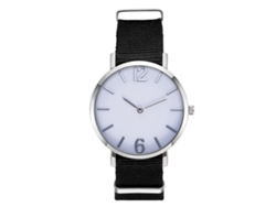 Reloj De Cuarzo Para Hombre Con Cinturón De Nylon Casual Elegante Beige