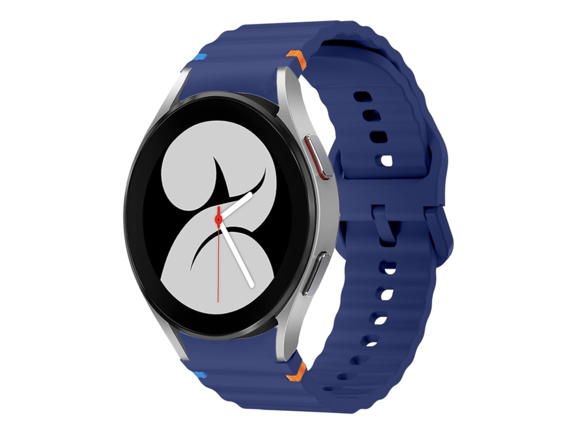 Correa de silicona cosida para Samsung Galaxy Watch 4 con patrón de ondas CSYY (40 mm/44 mm)