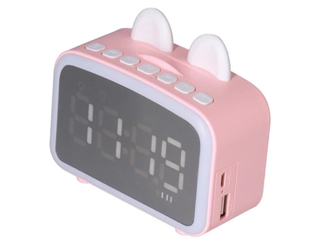 Altavoz Digital HURRISE con Función de Despertador Lector de Tarjetas y Radio FM