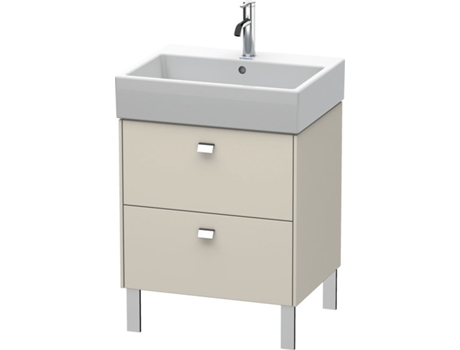 Mueble de aseo DURAVIT Brioso de 58,4 x 45,9 cm 2 extraíbles incl. hueco para sifón y delantal para lavabo Vero Air 235060