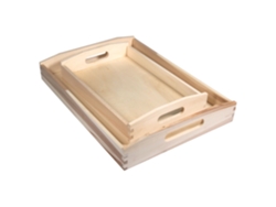 Kit De Bandeja De Madera - Para Decorar - 2 Tamaños Diferentes