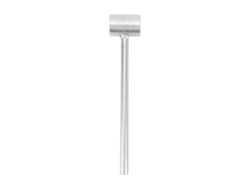 Llave de acero para cerradura, cabezal único, ajuste portátil, diámetro interior de 25 mm.