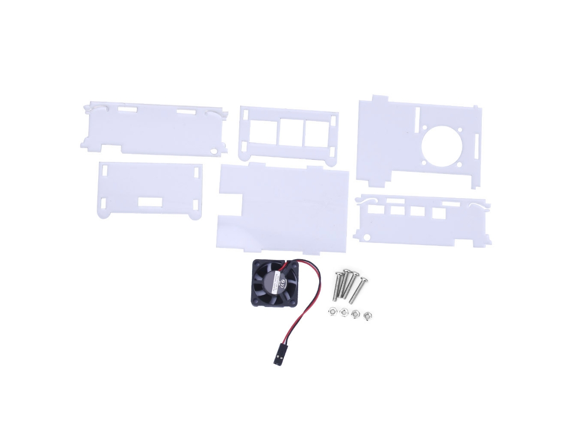 Cubierta Acrílica Transparente Con Ventilador Para Raspberry Pi 4 - Protección De Calidad