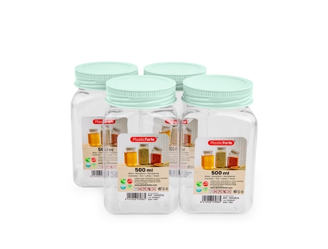 Pack de 4 Botellas PLASTIC FORTE 0,5L (Plástico)