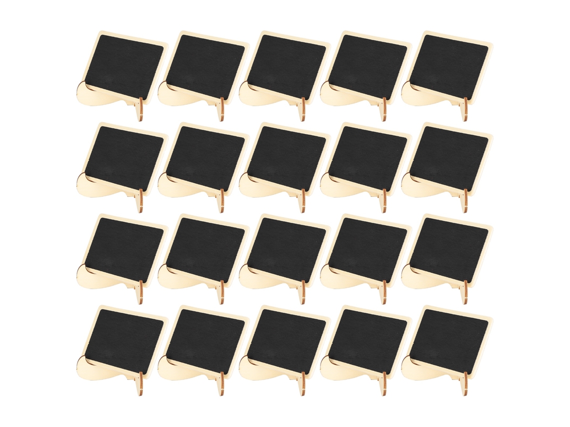 2 Juegos De Pequeños Marcos Rectangulares De Madera Negra Para Bodas Y Fiestas.