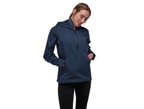 Casacos BLACK DIAMOND Jaqueta Stormline Stretch Anorak Azul S Mulher