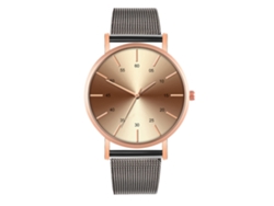 Reloj De Moda Para Hombre Y Mujer, Correa De Malla, Esfera Redonda, Cuarzo, Para Parejas 8