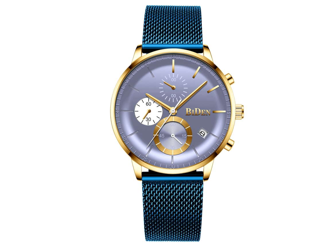 (azul Plata) Elegante Reloj De Pulsera De Cuarzo Para Hombre Con Correa De Malla Milanesa, Ideal Para Estudiantes Y Jóvenes.