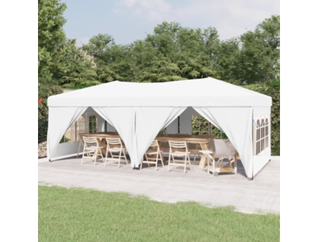 Carpa para fiestas plegable con paredes laterales blanca 3x6 m MAISON EXCLUSIVE