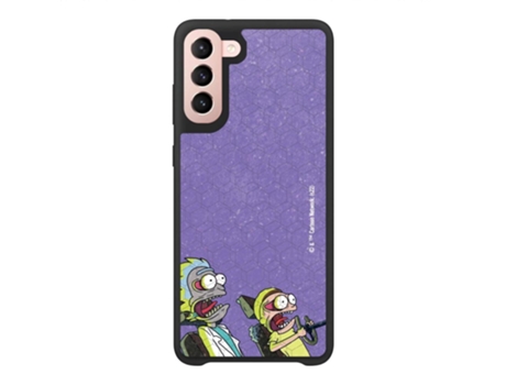Funda Móvil Oficial Rick Morty Warner Bros para Samsung Galaxy S22 PHONECASES3D Piel Sintética Negro