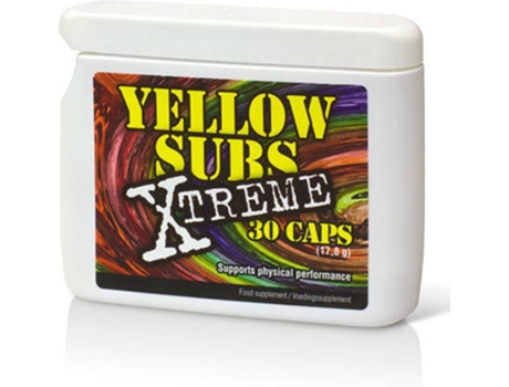 Complemento Alimenticio COBECO - HEALTH Yellow Subs Xtreme Energia Con Cafeina (30 Cápsulas)