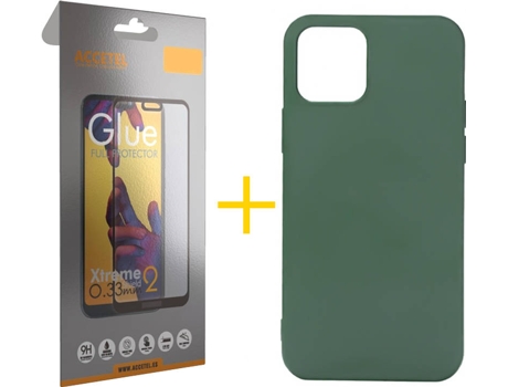 Kit Funda + Protector de Pantalla Apple iPhone 11 SKYHE Full Liso (Verde)