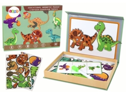 Juego de rompecabezas magnético educativo con temática de dinosaurios B.active