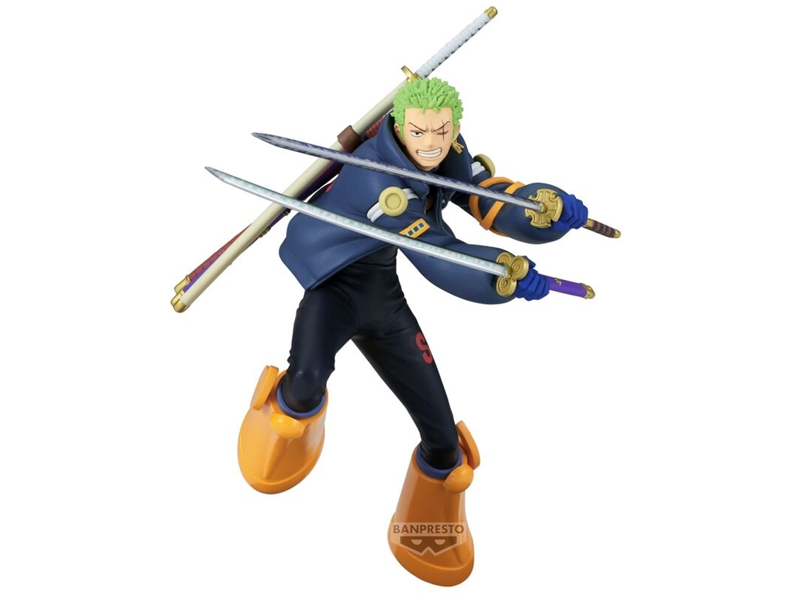 Figura de colección de récords de batalla de Roronoa Zoro de One Piece de 16 cm B.active