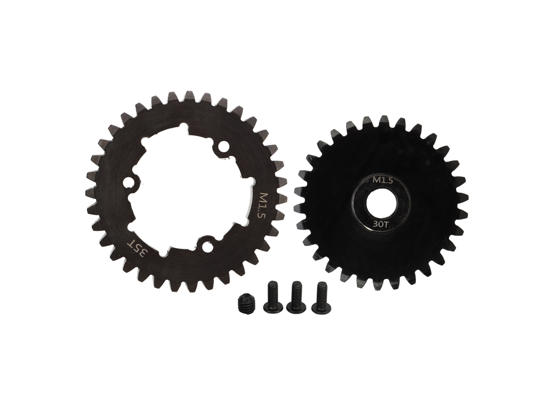 Juego De Engranajes De Acero Resistentes Al Desgaste Rc 35t M1.5 Para Traxxas 1/5 6s 8s
