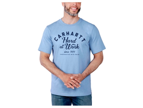 Camiseta Unisex CARHARTT Decote Redondo Relaxed Fit Azul (S)
