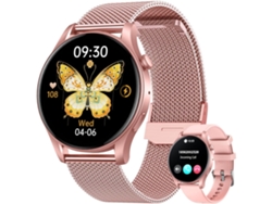 Yunzii Smartwatch 1, pantalla táctil AMOLED de 43 pulgadas, Bluetooth, monitoreo de llamadas, frecuencia cardíaca, presión arterial, monitor de sueño, más de 100 modos