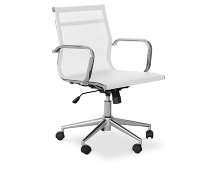 Silla de Oficina T17 Malla y Ruedas Metálicas ICONIK INTERIOR 59.5x56.5xcm