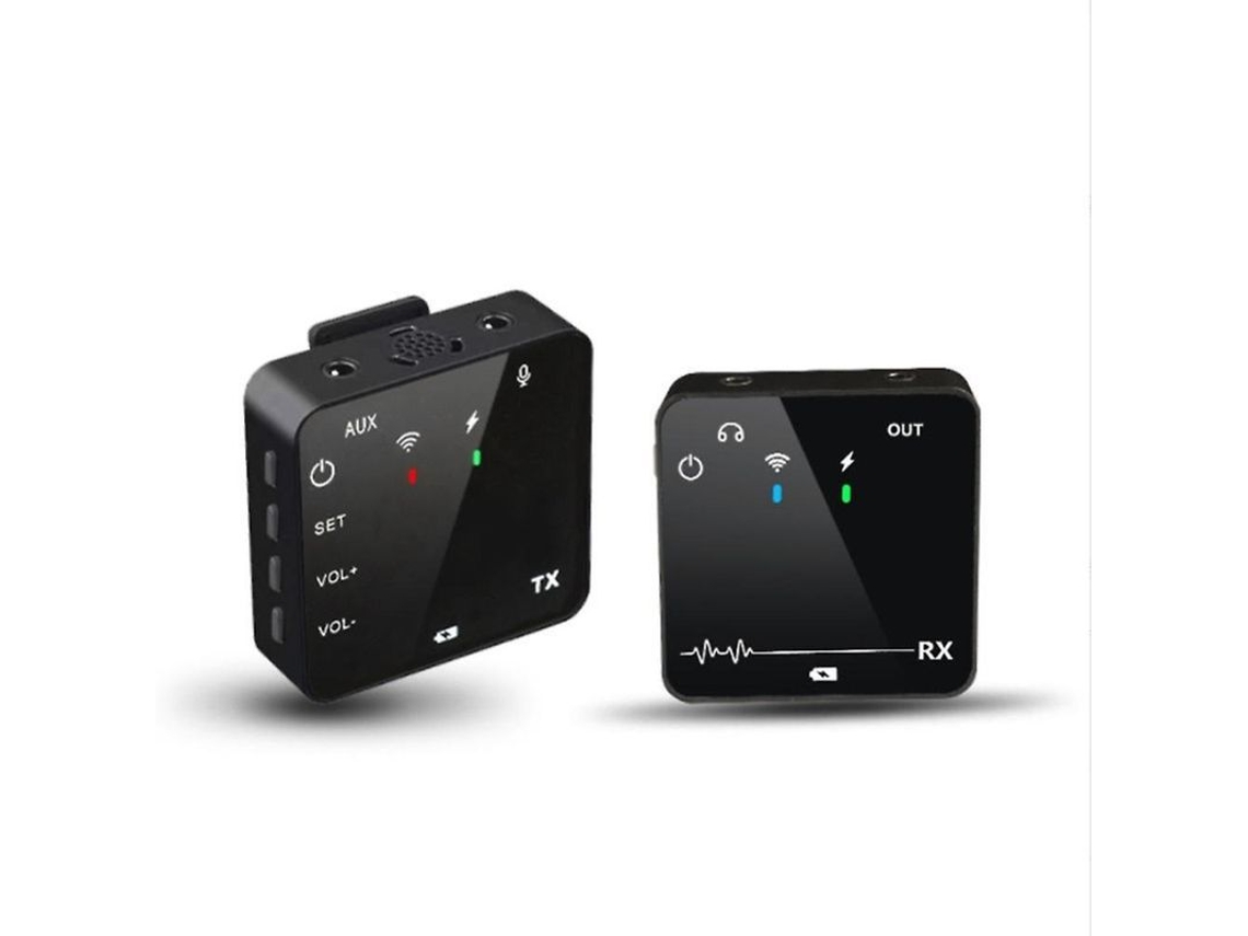 Micrófono De Solapa Inalámbrico Para Cámara De Teléfono Móvil, Reducción De Ruido, Grabación De Entrevistas, Transmisión En Vivo, Negro Puxblack