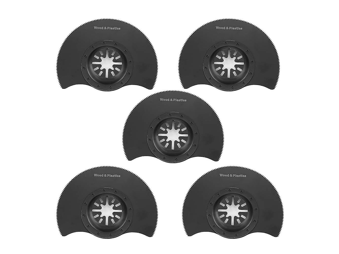 5 Piezas Hojas Sierra Circular Oscilante 88mm Acero Carbono Herramienta Multiuso Accesorio Corte Madera Metal Plástico