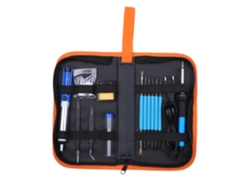 Kit De Soldador Eléctrico De 60 W Con Temperatura Ajustable Y Puntas, Portátil Con Bolsa De Pu Y Enchufe Europeo.