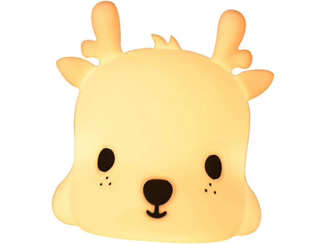 Lámpara De Silicona Usb Deerlet, Luz Blanca Cálida, Control Táctil, Batería De 1200 Mah, Para Mesita De Noche Y