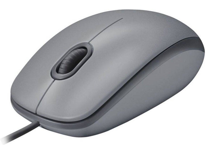 Ratón LOGITECH M110 Silent (Cable USB - Casual - 1000 dpi - Gris)