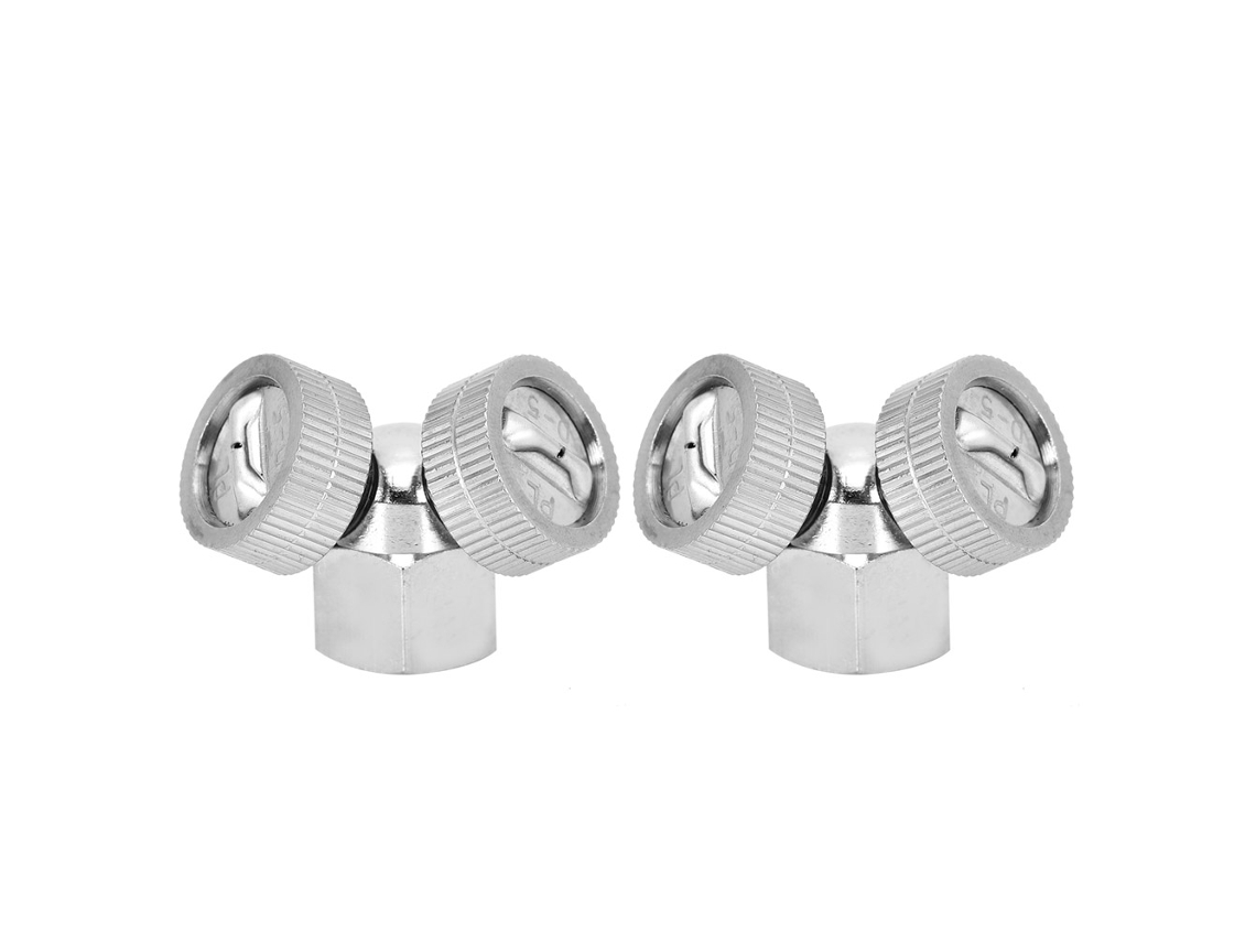 Boquilla Para Aspersor De Jardín Con Rosca Hembra G3/8, Acero Inoxidable, 2 Salidas, Riego Agrícola.