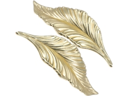 Juego De 2 Pomos Decorativos De Hoja De Metal Dorado Para Muebles Y Puertas, Para Armarios De Vinos.