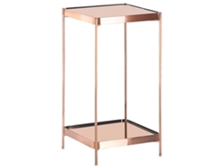 Mesa de centro BELIANI Alsea de Vidrio templado Cobrizo 29x29x60