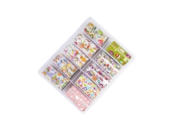 Juego de 10 rollos de pegatinas para uñas con calcomanía y lámina para decoración de uñas DIY KOFIHETY