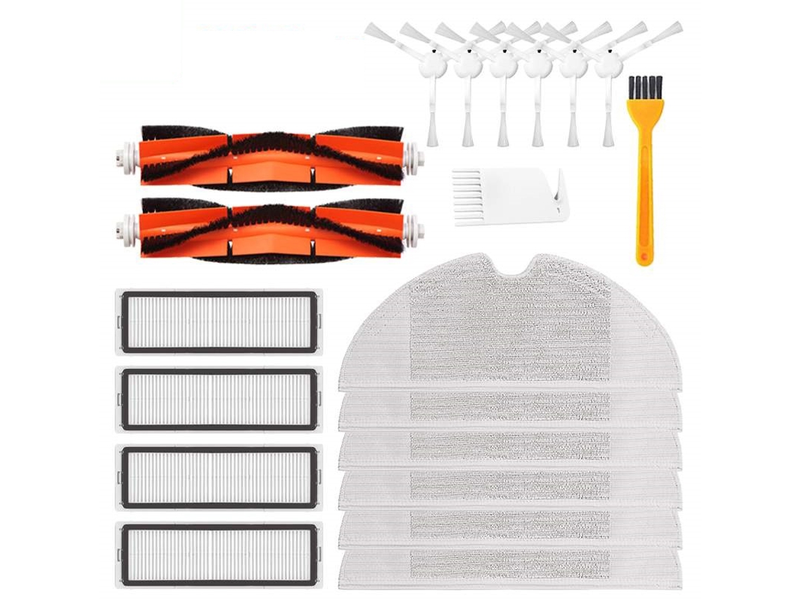 20 piezas filtro Hepa cepillo principal paño de mopa Kit de repuesto para Xiaomi Mijia 1C STYTJ01ZHM Aspiradora Robótica Accessori