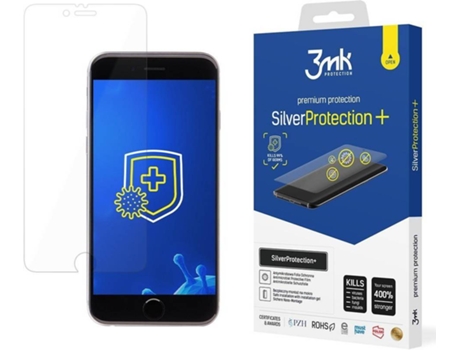 Protector Cristal Templado Apple Apple iPhone 6 Plus/6S Plus 3MK Antibacteriano