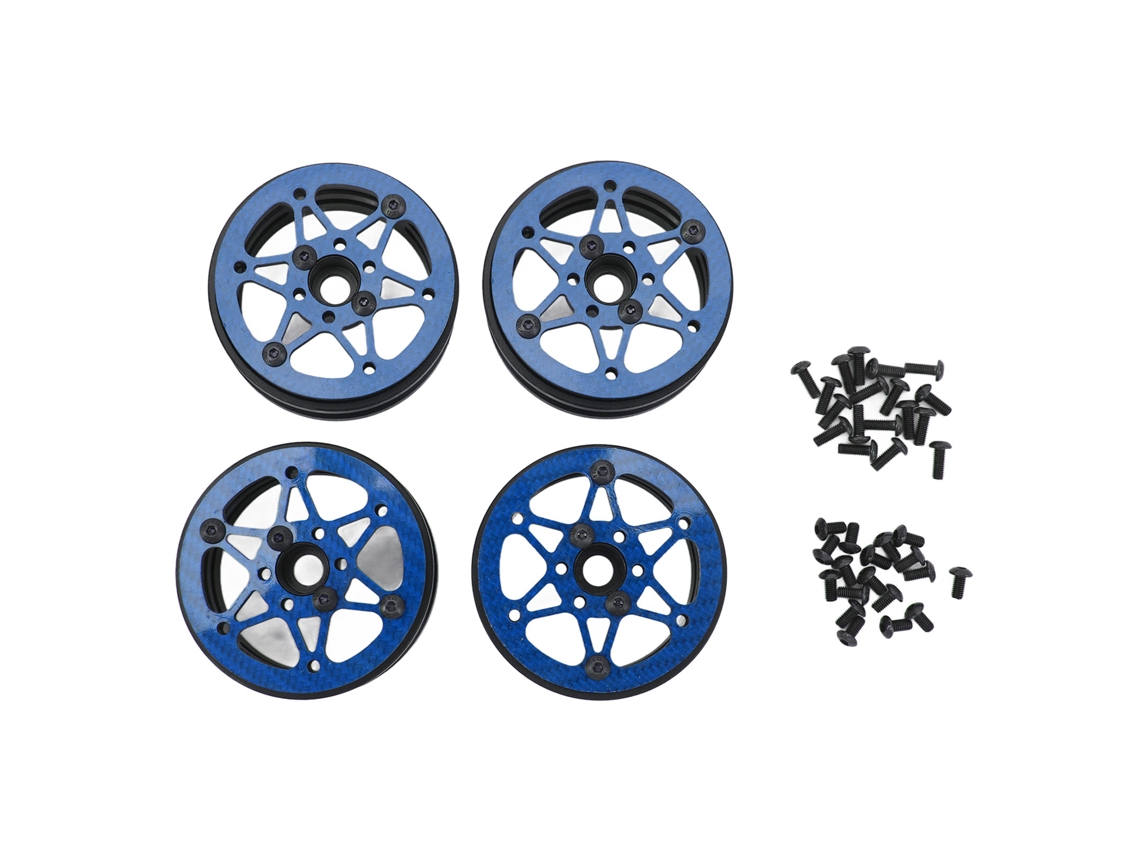 4 Llantas Rc De 1,9 Pulgadas De Alta Resistencia Para Coches Rc A Escala 1/10 - Azul