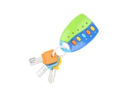Rebe-brinquedo Para Bebês Chave Inteligente Controle Remoto Carro Musical Brincar Fingido Educação Crianças Azul