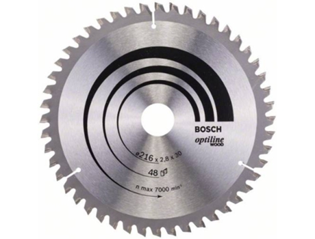 Disco de Sierra Circular BOSCH Optiline Madera 216x30x2.8 mm - 48