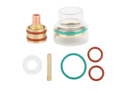 Kit de soldadura TIG TFM53NCN con antorcha, copa de vidrio y chaleco para WP9 WP20 de 3,2 mm