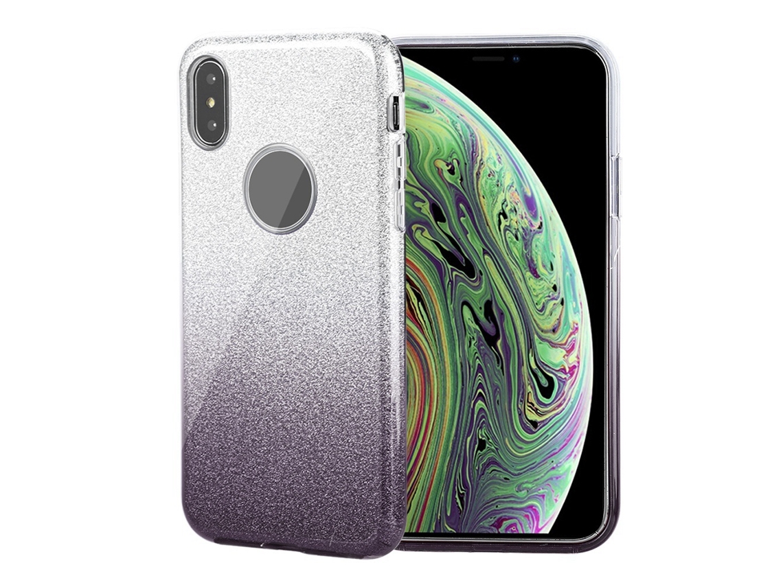 Caja Protectora (antichoque Degradado) Serie Degradado Impresionante Caja Protectora Para Iphone Xs (negro)